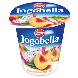 Jogobella - Jogurt z brzoskwiniami i smoczym owocem - Desery mleczne - miniaturka - grafika 1