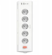 Listwy zasilające - Listwa Przeciwprzepięciowa Zasilająca Przedłużacz 5xac 2x Usb 2x Usb-c 1,6m / Psps25002202 / Prism Socket Power Strip SB10605 - miniaturka - grafika 1