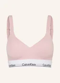 Biustonosze - Calvin Klein Biustonosz Push-Up Icon Cotton Modal rosa - miniaturka - grafika 1
