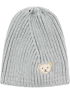 Steiff Czapka beanie w kolorze szarym - Czapeczki dla niemowląt - miniaturka - grafika 1
