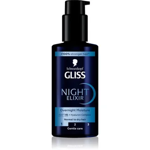 Gliss Night Elixir Aqua Revive 100 ml - Maski do włosów - miniaturka - grafika 1