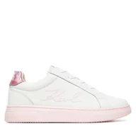 Buty dla dziewczynek - Sneakersy Karl Lagerfeld Kids Z30377 M Biały - miniaturka - grafika 1