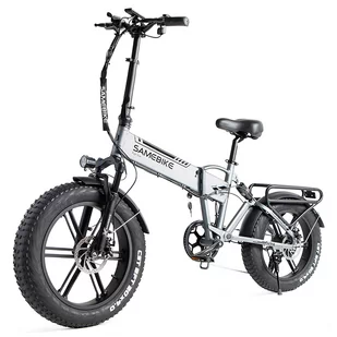 Samebike XWLX09 20 cail Srebrny - Rowery elektryczne - miniaturka - grafika 2