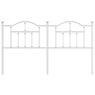 Metalowe wezgłowie, białe, 160 cm Lumarko! - Inne meble do sypialni - miniaturka - grafika 4