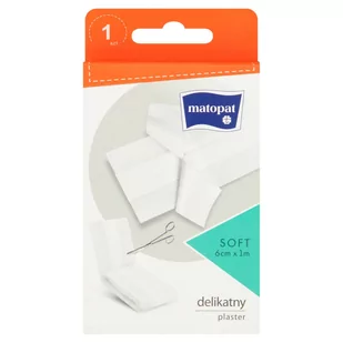 Plaster z opatrunkiem SOFT wkninowy do cięcia 6cm x 1m - 1szt. - Apteczki i materiały opatrunkowe - miniaturka - grafika 1