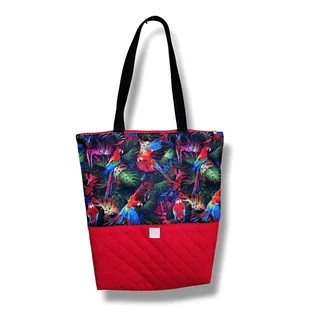 Torba shopper na zakupy wodoodporna shopperka torba na ramię papugi - Torebki damskie Torba shopper na zakupy wodoodporna shopperka torba na ramię papugi - Torebki damskie - miniaturka - grafika 1