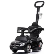 Chodziki - Jeździk Pchacz Chodzik Dla Dziecka Mercedes Amg C63 Coupe Z Popychaczem I Podnóżkiem Czarny - miniaturka - grafika 1