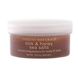 Cuccio Sea Salts, Sól morska do peelingu dłoni, stóp i ciała - mleko i miód 553g - Peelingi do ciała - miniaturka - grafika 1