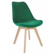 Krzesła - Zielone nowoczesne krzesło welurowe - Anio - miniaturka - grafika 1