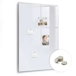Dekoracyjna Tablica Magnetyczna - Kolor ciemna biel - 60x90 + magnesy - Tablice i flipcharty - miniaturka - grafika 1
