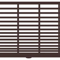 Ogrodzenia - Polbram Brama przesuwna teleskopowa Bali II 4x1,5 m lewa brązowa automat - miniaturka - grafika 1