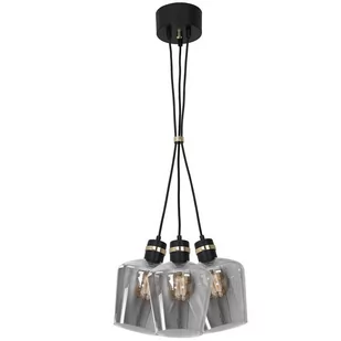Milagro Lampa wisząca RICHMOND BLACK GOLD 3xE27 Supeł MLP65400 - Lampy sufitowe - miniaturka - grafika 1