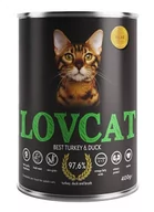 Mokra karma dla kotów - Lovcat Best Turkey & Duck puszka 400g - miniaturka - grafika 1