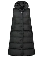 Kamizelki damskie - Geographical Norway Kamizelka pikowana "Villian" w kolorze czarnym - miniaturka - grafika 1