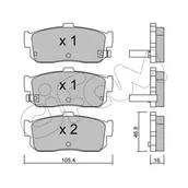 Klocki hamulcowe - Klocki hamulcowe - komplet CIFAM 822-193-1 - miniaturka - grafika 1
