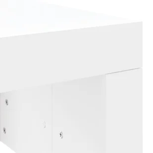 Stolik kawowy, biały 102x50x36 cm, materiał drewnopochodny Lumarko! - Ławy i stoliki kawowe - miniaturka - grafika 8