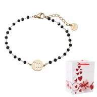 Bransoletki - Bransoletka Złota Bead Stal Chirurgiczna SKORPION - miniaturka - grafika 1