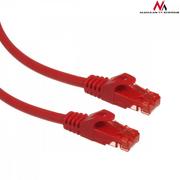 Patchcordy - Maclean MCTV-302R Przewód kabel patchcord UTP cat6 wtyk-wtyk 2m czerwony - miniaturka - grafika 1