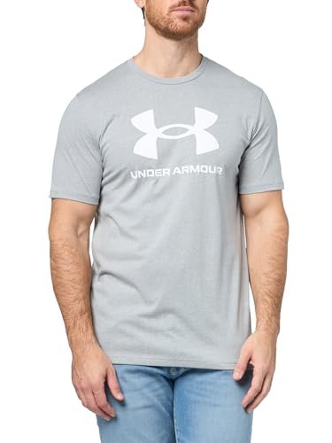 Under Armour UA Sportstyle Logo Aktualizacja SS - Stal Jasny Wrzosowy / / Biały - 3XL