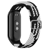 Akcesoria do smartwatchy - Pasek BELINE Textile do Xiaomi Mi Band 8/9 Czarno-biały - miniaturka - grafika 1