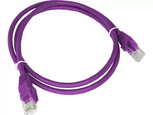 Patch-cord ALANTEC kat.6A U/UTP fioletowy 1m LSOH  - ALANTEC - Kable miedziane - miniaturka - grafika 1