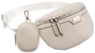 Peterson Nerka Damska Saszetka Torebka Na Ramię Crossbody Listonoszka Kremowa - Nerki - miniaturka - grafika 1