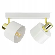 Lampy sufitowe - Lampa Sufitowa Żyrandol Plafon Biała Złota Classic Spot BG2 Led E27 - miniaturka - grafika 1