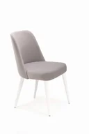 Krzesła - Mirek 1 krzesło tapicerowane tkanina do wyboru nogi białe - miniaturka - grafika 1