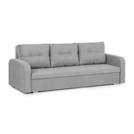 Sofy i kanapy - Kanapa sofa 3 os z funkcją spania sprężyny bonell BERLIN szary - miniaturka - grafika 1