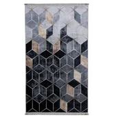 Dywany - Dywan drukowany ARNO petra 50 x 80 cm czarny - miniaturka - grafika 1