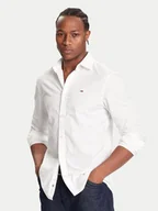Koszule męskie - Tommy Jeans Koszula DM0DM22026 Biały Regular Fit - miniaturka - grafika 1