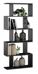 Czarny regał do salonu C4-B40 - Regały Czarny regał do salonu C4-B40 - Regały - miniaturka - grafika 1