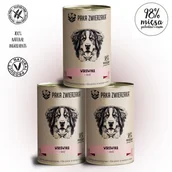 Mokra karma dla psów - Paka Zwierzaka Paka Zwierzaka Wołowina i śledź 3x400g 53412-uniw - miniaturka - grafika 1