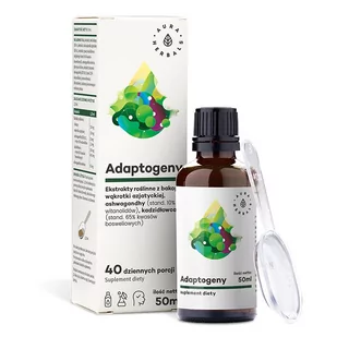 AURA HERBALS Adaptogeny 100% 50 ml - Suplementy naturalne - miniaturka - grafika 1