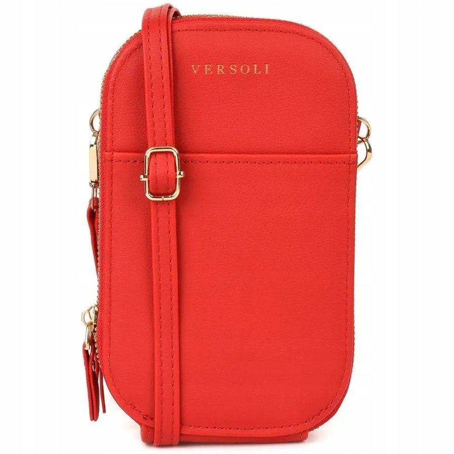 Torebka Saszetka Damska Etui Na Telefon Portfel Mini Listonoszka Czerwona