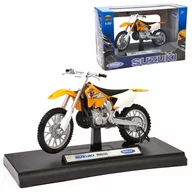 Samochody i pojazdy dla dzieci - Suzuki RM250 model w skali 1:18 Welly motocykl motor - miniaturka - grafika 1