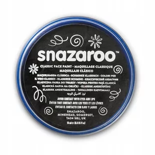 SNAZAROO Metaliczna farba do twarzy 18ml CZARNY - Zabawki kreatywne - miniaturka - grafika 1