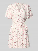 Sukienki - Sukienka mini taliowana z wiązanym paskiem model ‘NOVA’ - miniaturka - grafika 1