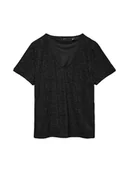 Bluzki damskie - Vero Moda Bluzka w kolorze czarnym - miniaturka - grafika 1