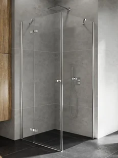 New Trendy Kabina prysznicowa Kalibra 1D drzwi uchylne lewe kolor chrom 90x90 cm K-5007 - Kabiny prysznicowe - miniaturka - grafika 1