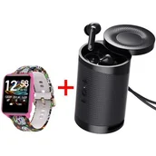 Smartwatch - BEMI KIX M Różowy - miniaturka - grafika 1