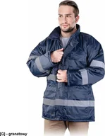 Odzież robocza - R.E.I.S. K-BLUE - KURTKA ZIMOWA Z PASAMI ODBLASKOWYMI 2XL - miniaturka - grafika 1