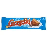 Batoniki - Grześki W Mlecznej Czekoladzie Wafel Przekładany Kremem Kakaowym W Czekoladzie Mlecznej 36 G - miniaturka - grafika 1