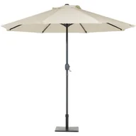 Parasole ogrodowe - Beliani Okrągły parasol ogrodowy LED - beżowy RAPALLO - miniaturka - grafika 1