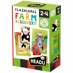Headu Montessori Fiszki Odkryj farmę HEADU - Zabawki interaktywne dla dzieci - miniaturka - grafika 1