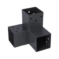 Łączniki, trójniki, kształtki - Łącznik narożnik 7x7 cm 90st. 3-końce Suki Plug-in antracyt - miniaturka - grafika 1