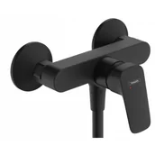 Baterie wannowe i prysznicowe - HANSGROHE 71600670 Logis Jednouchwytowa bateria prysznicowa natynkowa Czarny Matowy - miniaturka - grafika 1