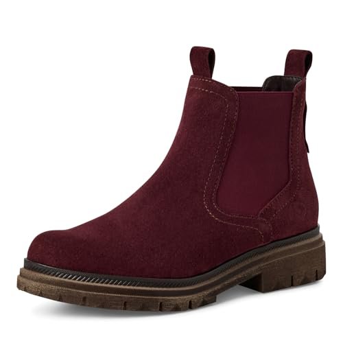 Tamaris Damskie buty Damen Chelsea 1-25407-45 Botki, Bordeaux, 41 EU, Bordowy, 41 EU