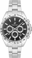 Zegarki męskie - Zegarek męski BEVERLY HILLS BP3127X.350 srebrny fashion na prezent - miniaturka - grafika 1