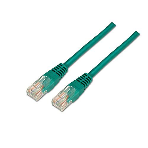 AISENS A133 – 0195 – kabel sieciowy RJ45 wąż prysznicowy (2,0 m, 10/100 Mbit/s, przełącznik/router/modem/panel krosowy/panel krosowy/punkt dostępowy/Champs) zielony